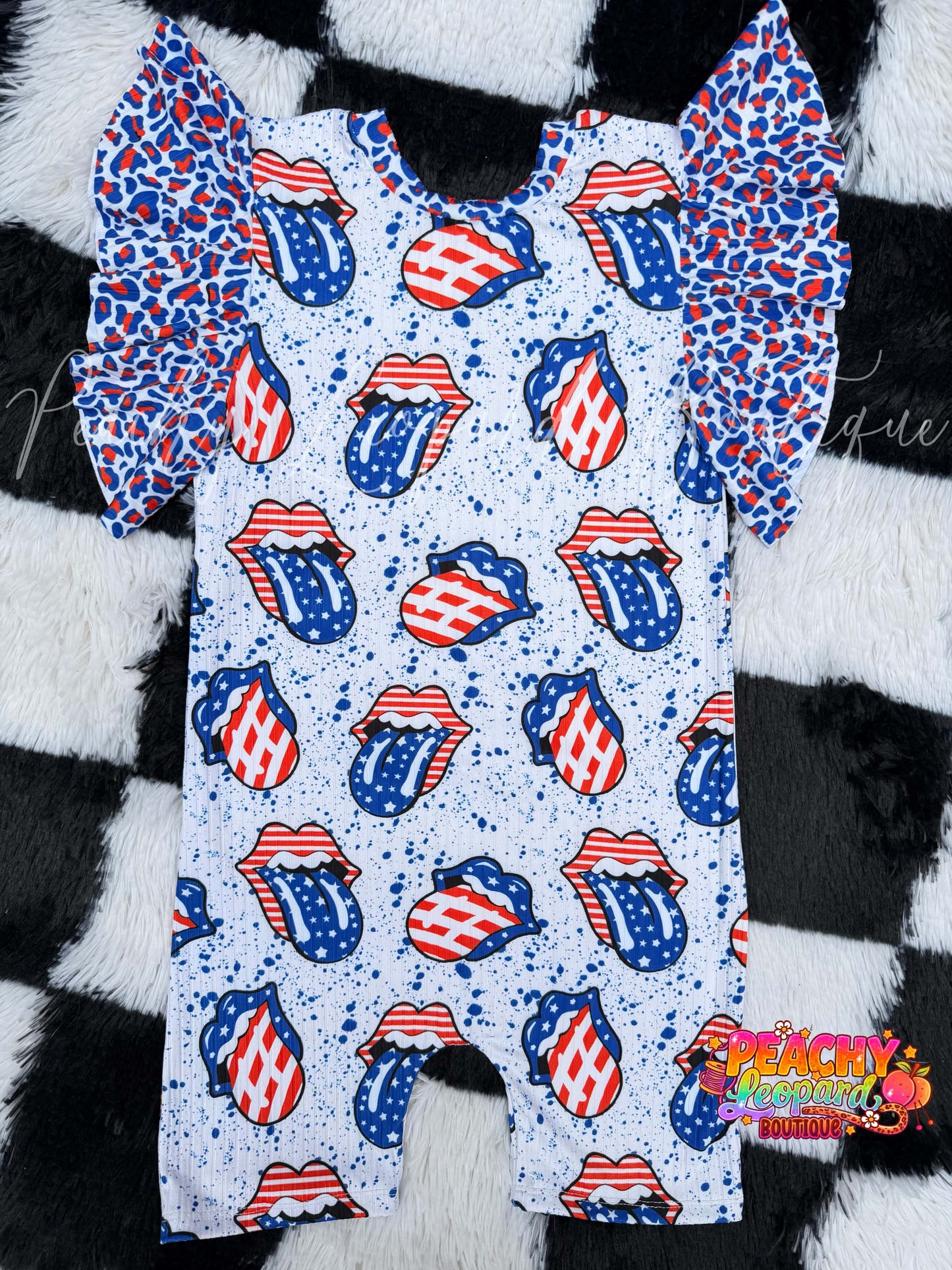 8/9 Flutter Sleeve OG Shortie - Rockin' Americana