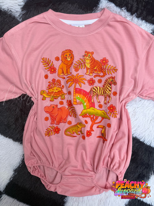3T Rose Bubble - Zoo Animals