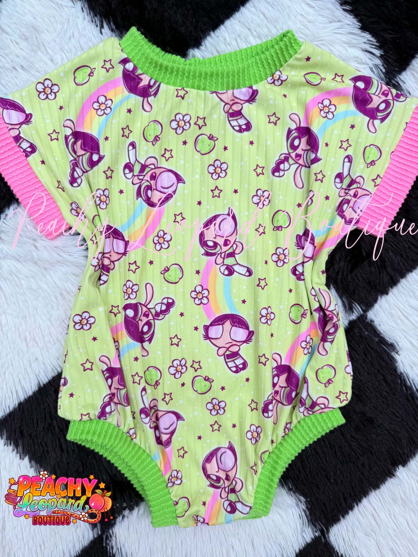18/24 SS Sweater Romper - PPG