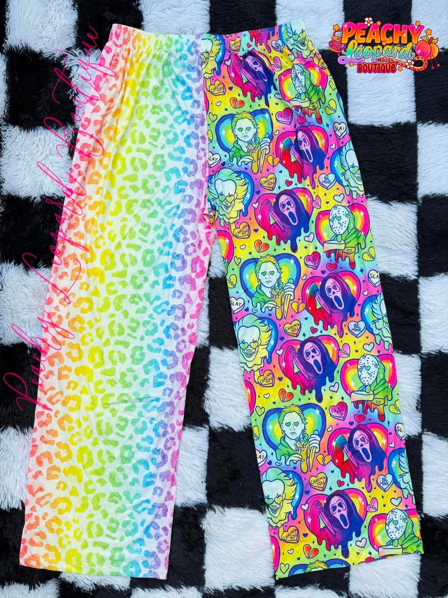 Half/Half Pants  - Neon Nightmares