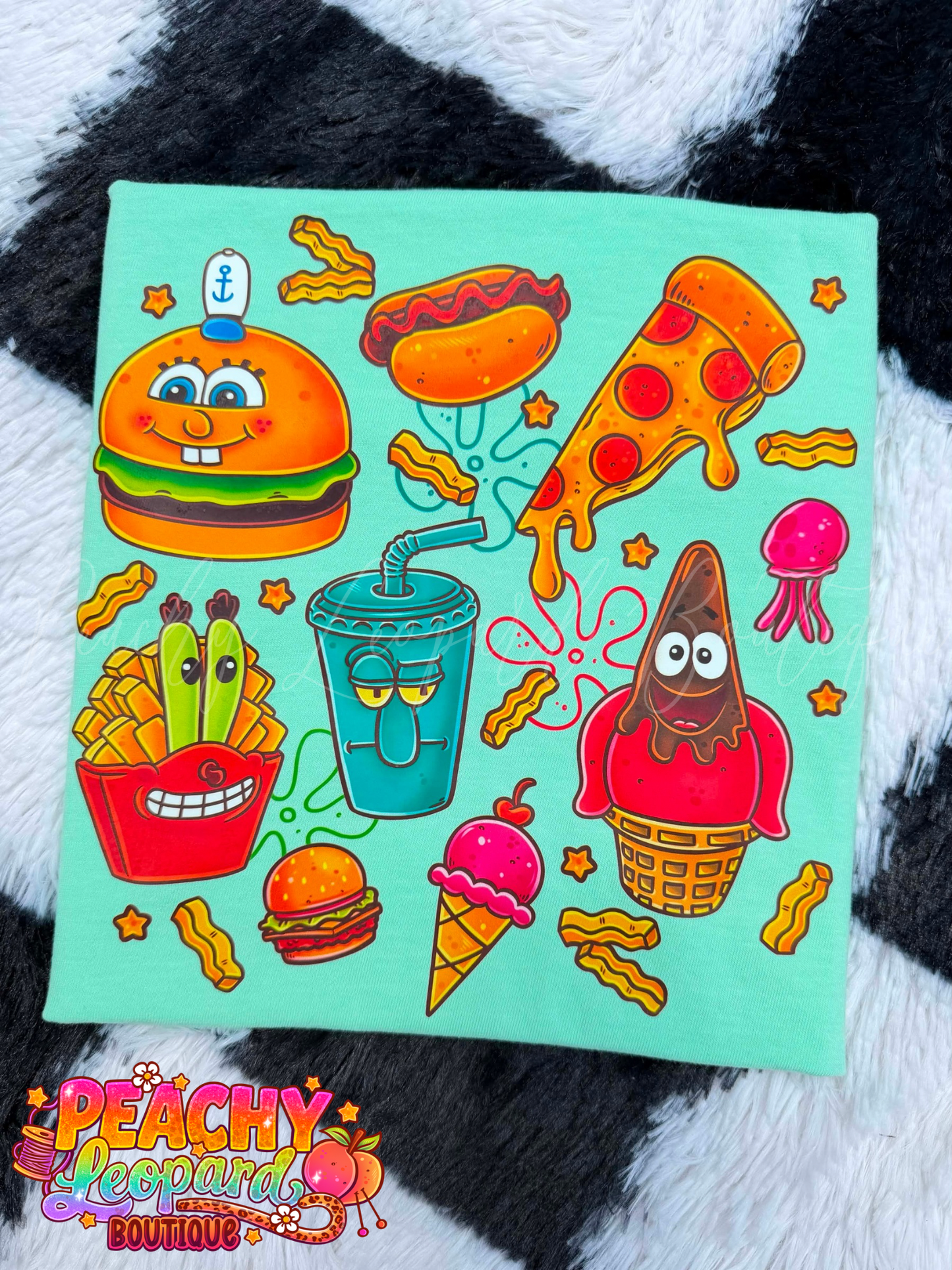 Youth Small Spongebob Foodie Tee