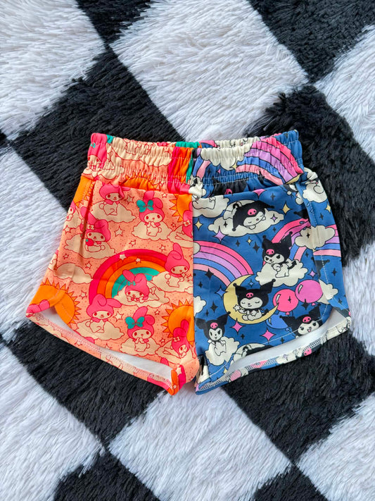 Half/Half Shorts - Day & Night Sanrio