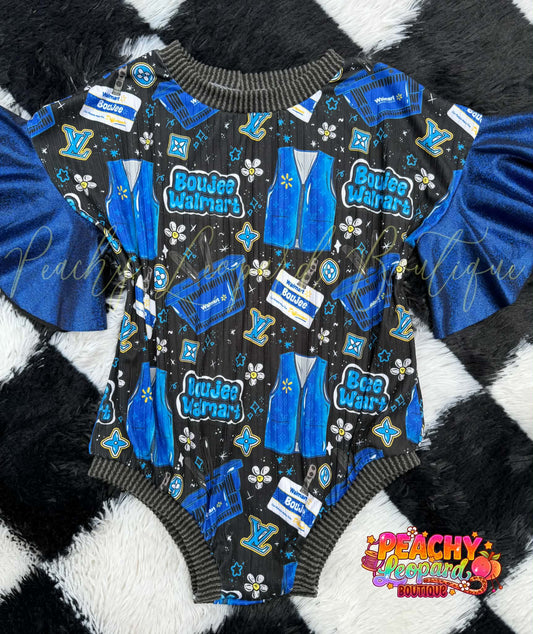 3T Flutter Sleeve Sweater Romper -Boujee Walmart