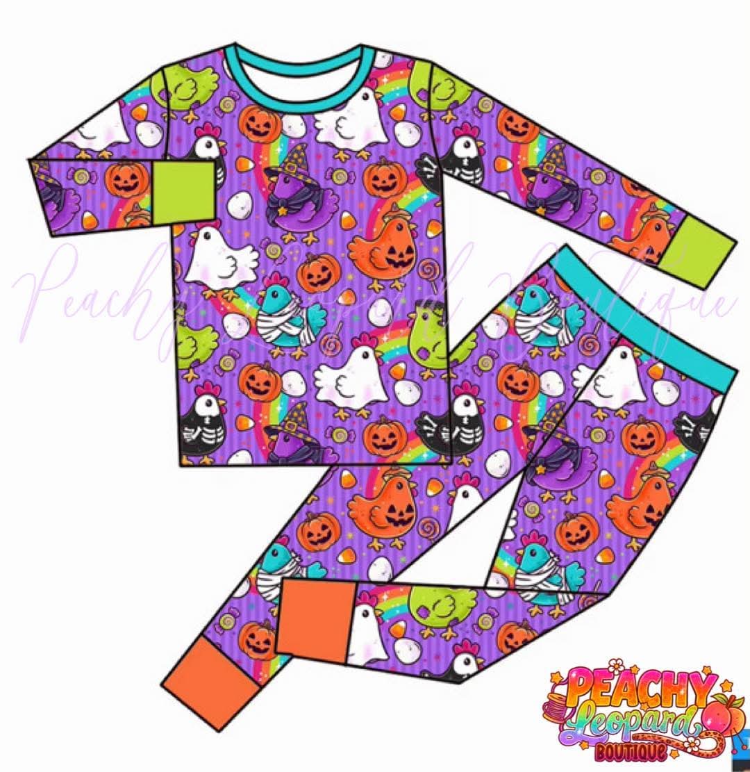 Bamboo Two Piece Set - Chick or Treat