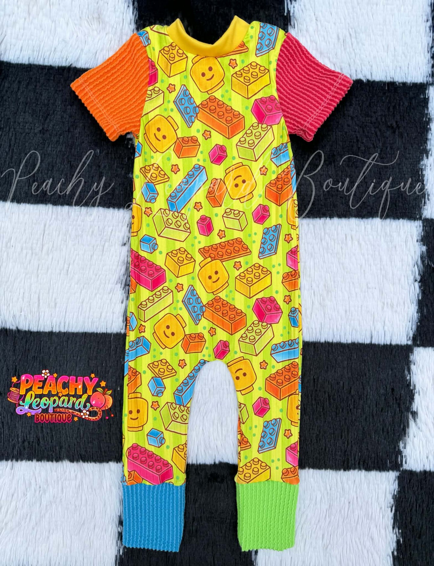 3/6 SS OG Romper - Legos
