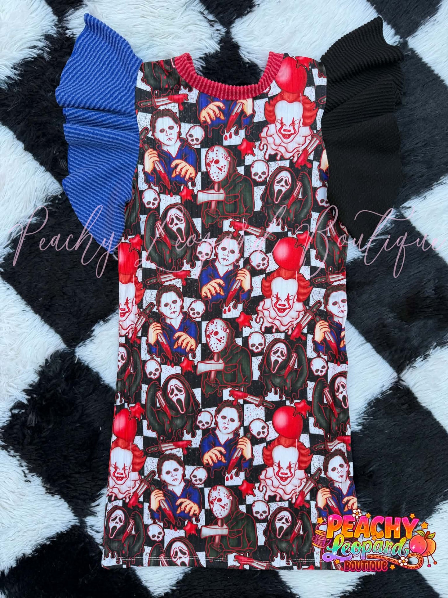 7/8 Flutter Sleeve Olivia - Spooky