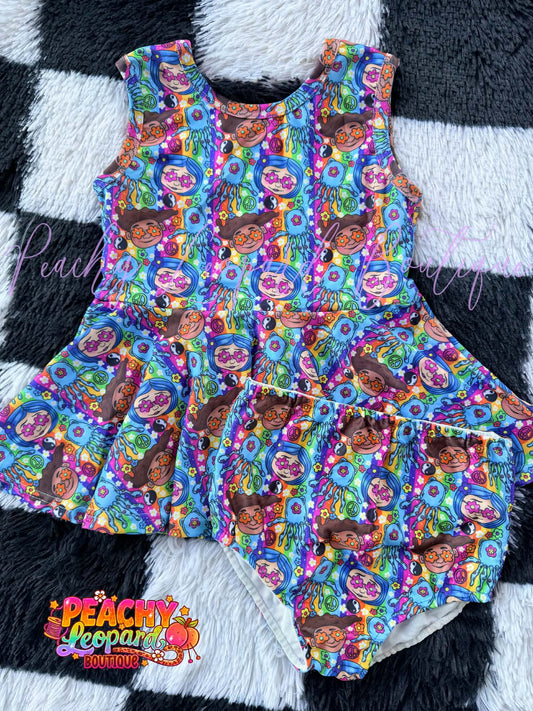 5/6 Peplum Swim - Caroline